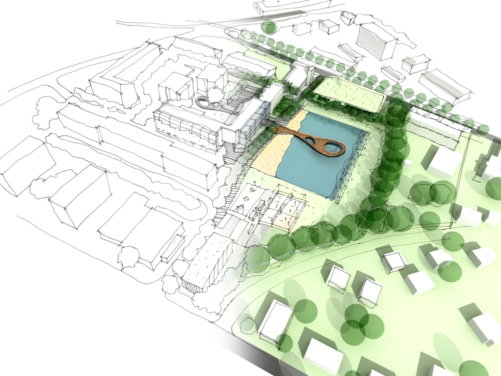 Illustration of an idea and implementation of urban design